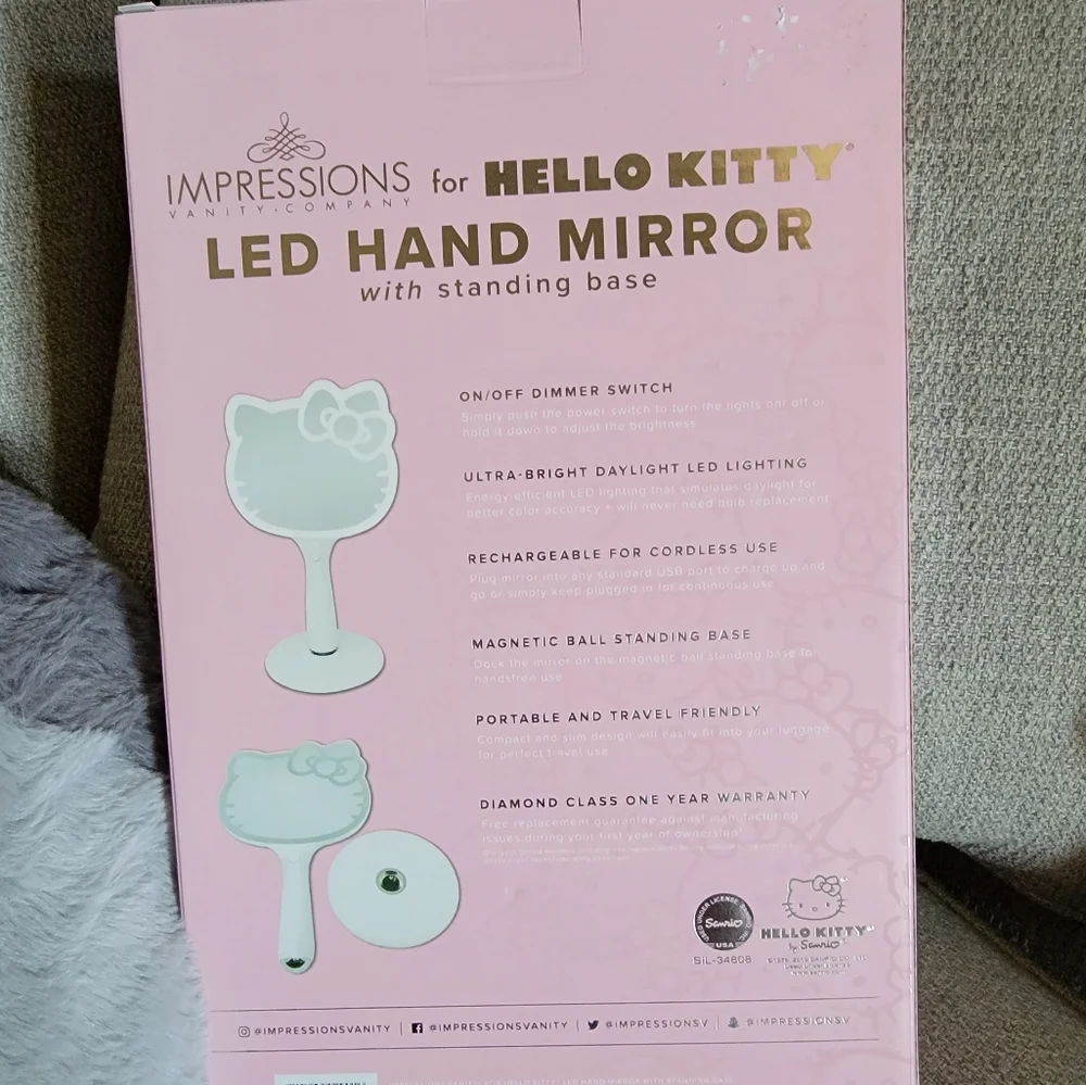Hello Kitty hand mirror